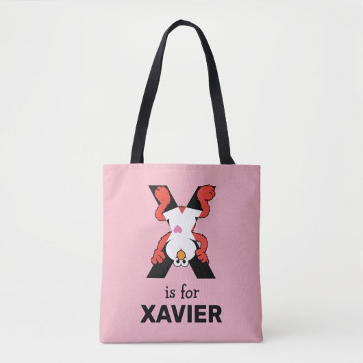 Tote Bag Elmo Alphabet | X Xray (Devant)