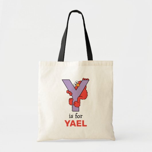 Tote Bag Elmo Alphabet | Y Pourpre (Devant)