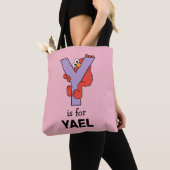 Tote Bag Elmo Alphabet | Y Violet (De près)