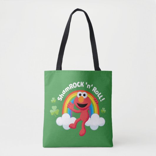 Tote Bag Elmo | Arc en arc-en-ciel shamrock 'n' (Devant)