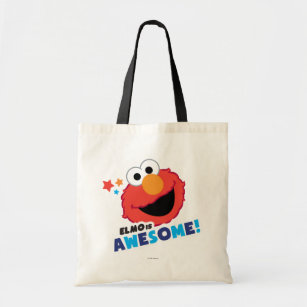 Tote Bag Elmo Awesome