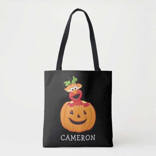 Tote Bag Elmo | Citrouille d'Halloween (Devant)