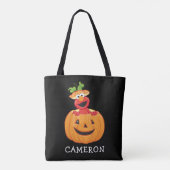 Tote Bag Elmo | Citrouille d'Halloween (Dos)