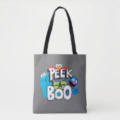 Tote Bag Elmo, Cookie & Grover| Peek-a-Boo (Devant)