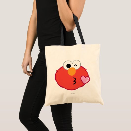 Tote Bag Elmo Face Jeter un baiser (Devant (produit))