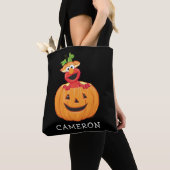 Tote Bag Elmo | Halloween Jack-O-Lantern (De près)