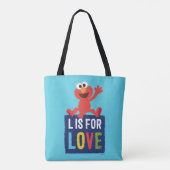 Tote Bag Elmo | L est pour l'amour (Dos)