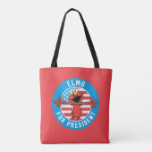 Tote Bag Elmo pour le président - Drapeau (Dos)