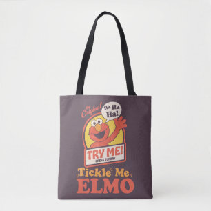 Tote Bag Elmo qui fait coucou graphique rétro Tickle Me Elm