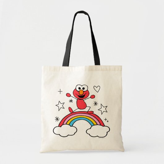 Tote Bag Elmo Rainbow Doodley Graphic (Devant)