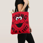 Tote Bag Elmo Skate Logo - Young, Wild & Free 1969 (De près)