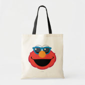 Tote Bag Elmo visage souriant avec lunettes de soleil (Devant)