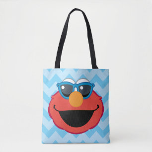 Tote Bag Elmo visage souriant avec lunettes de soleil