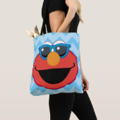 Tote Bag Elmo visage souriant avec lunettes de soleil (De près)