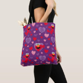 Tote Bag Elmo vous aime Motif de la Saint Valentin (De près)