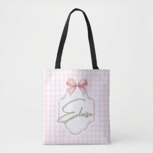 Tote Bag Eloise personnalisée Bébé Fille Nursery Bow&En vic
