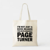 Tote Bag Eloquent Page Turner Bookish Lover (Dos)