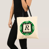 Tote Bag Emballages décorés d'un monogramme (Devant (produit))