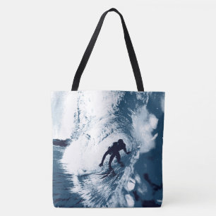 Tote Bag Embarquement Trybe Tube, Hawaiian Surfer Beach Bag