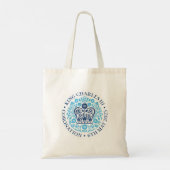 Tote Bag Emblème de couronnement du roi Charles III, souven (Dos)