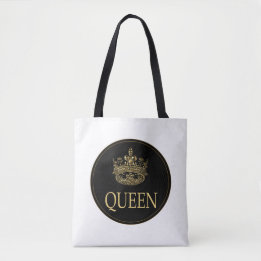 Tote Bag Emblème de la Reine et de la Couronne