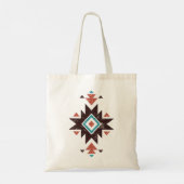 Tote Bag Emblème diamant boho (Dos)