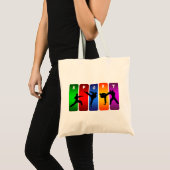 Tote Bag Emblème multicolore de karaté (Devant (produit))