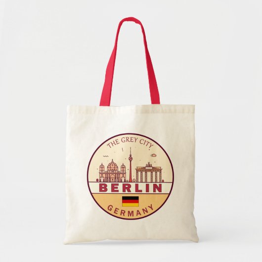 Tote Bag Emblème Skyline de Berlin Allemagne (Devant)