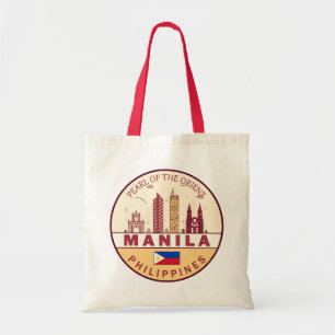 Tote Bag Emblème Skyline de Manille Philippines City