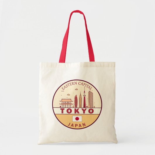 Tote Bag Emblème Skyline de Tokyo City (Devant)