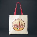 Tote Bag Emblème Skyline de Venise Italie<br><div class="desc">Design minimaliste et coloré de Venise avec monuments et monuments de la ville en Italie.</div>