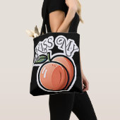 Tote Bag Embrasse ma pêche pêche Fruit drôle (De près)