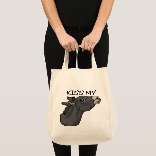 Tote Bag Embrasse Mon. .. Burro (Devant (produit))