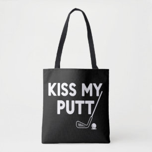 Tote Bag Embrasse Mon Putt Golf Blagues Drôles Golfeur Sarc