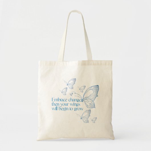 Tote Bag Embrasser le changement (Devant)