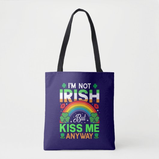 Tote Bag embrassez-moi quand même irish humour design-63942 (Devant)