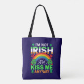Tote Bag embrassez-moi quand même irish humour design-63942 (Dos)