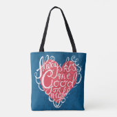 Tote Bag Embrassez-toujours moi bonne nuit (Dos)