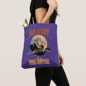 Tote Bag Embrassez un chat, sentez-vous mieux Skeleton Accr (De près)
