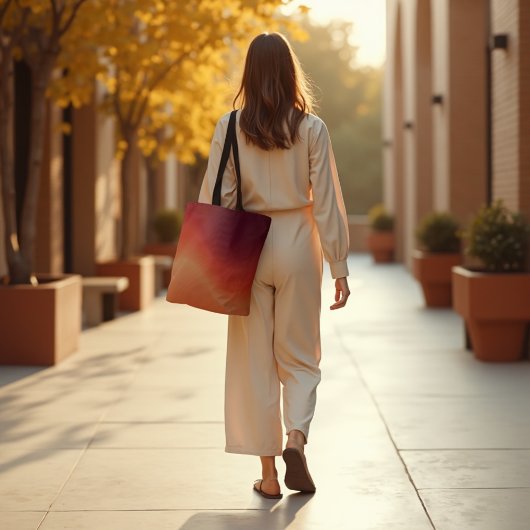 Tote Bag Embres de fond - Arbre Abstraite chaude