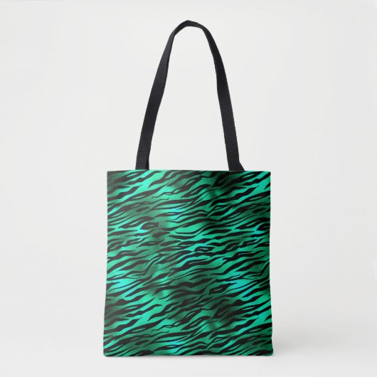 Tote Bag Emerald and Gold Safari Series Design 10 (Devant)
