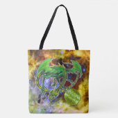 Tote Bag Emerald Cosmic Dragon (Devant)
