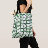 Tote Bag Emerald Gemstone Art, vert (De près)