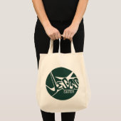 Tote Bag Emerald Green Jesus Saves Graffiti (Devant (produit))