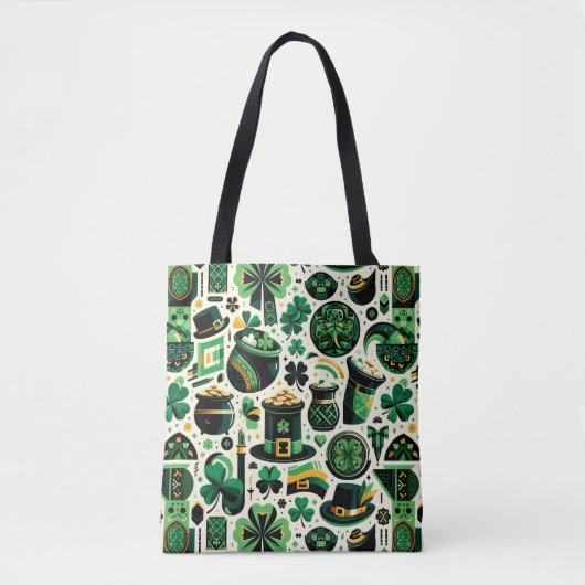Tote Bag Emerald Isle Charme : Pat de la Saint Patrick sans (Devant)