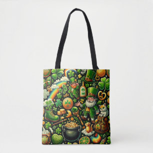 Tote Bag Emerald Isle Charme : Pat de la Saint Patrick sans