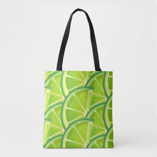 Tote Bag Emerald Lime Green Fruit Fresh Sour Garden Nature (Devant)