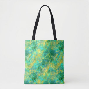 Tote Bag Émeraude Vert Crumpled Texture