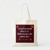 Tote Bag Emily Bronte Fall quitte le poème (Devant)