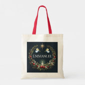 Tote Bag Emmanuel Christmas angels (Dos)